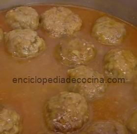 Albóndigas en salsa de jerez