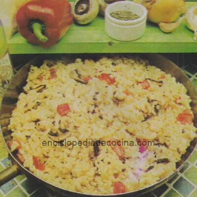 arroz con camarones