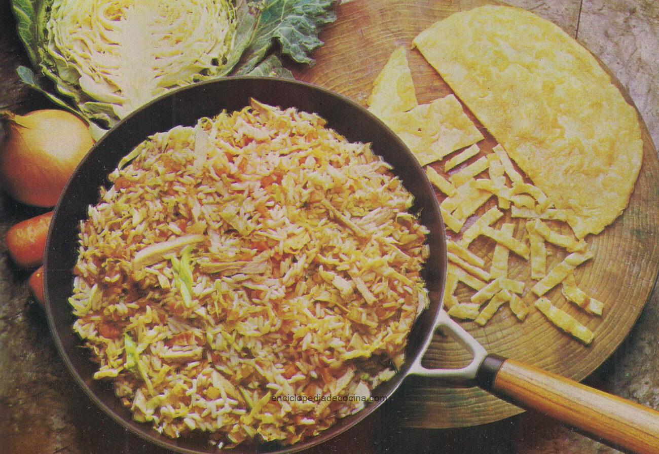 Arroz frito con cerdo