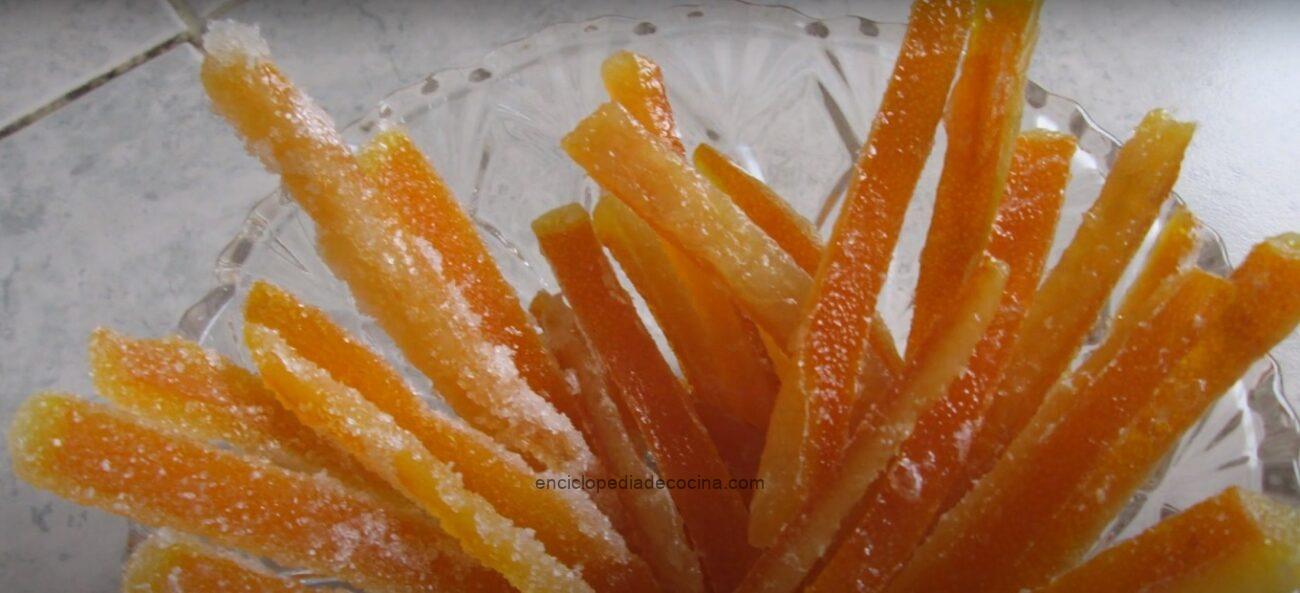 Cáscara de naranja abrillantada - Recetas de Cocina