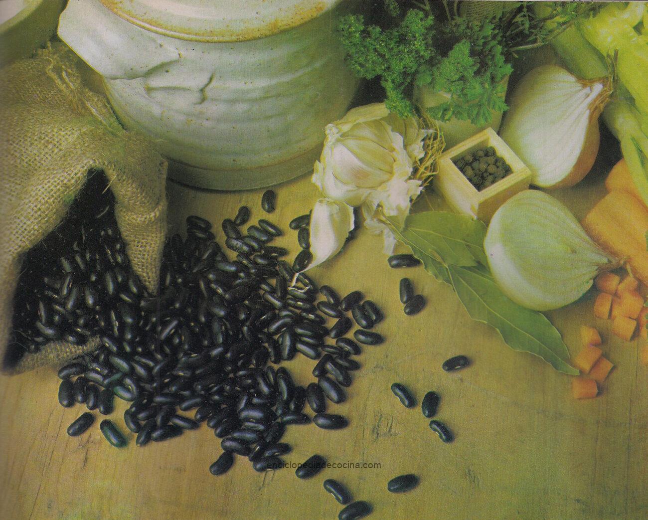 Cazuela de porotos negros