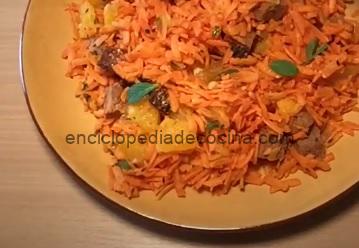 Ensalada de naranjas y zanahorias