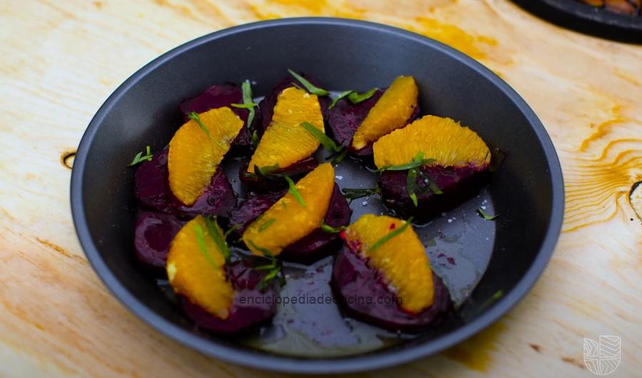 Ensalada de remolachas y naranjas