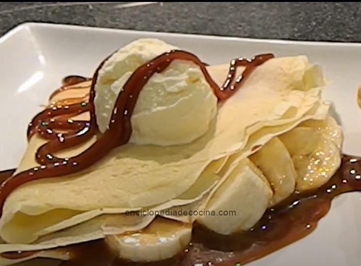 Crépes de helado