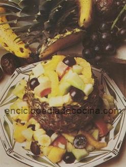 ensalada de frutas tropicales