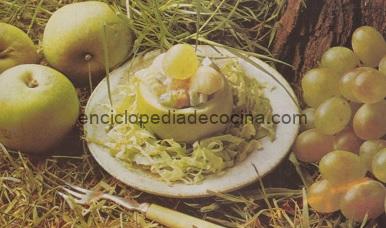 ensalada de frutas y apio