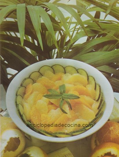 Ensalada de pomelos y naranjas