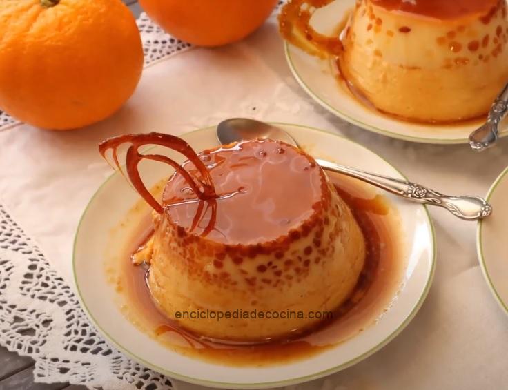 Flan de naranja