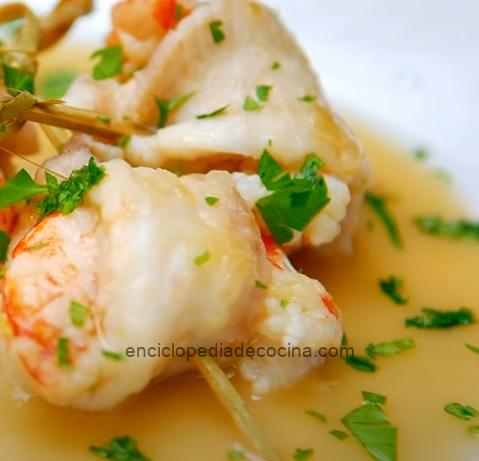 Filetes de lenguado con relleno de hierbas