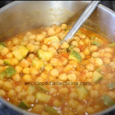 Garbanzos a la mexicana