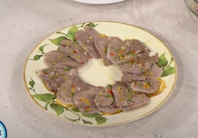 Lengua a la vinagreta