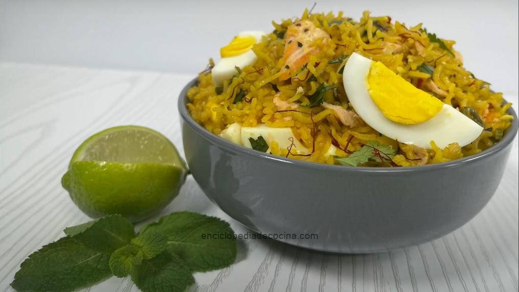 Kedgeree de salmón