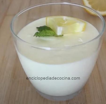 Mousse de queso al limón