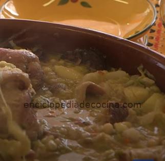 Ouillade sopa de vegetales y legumbres